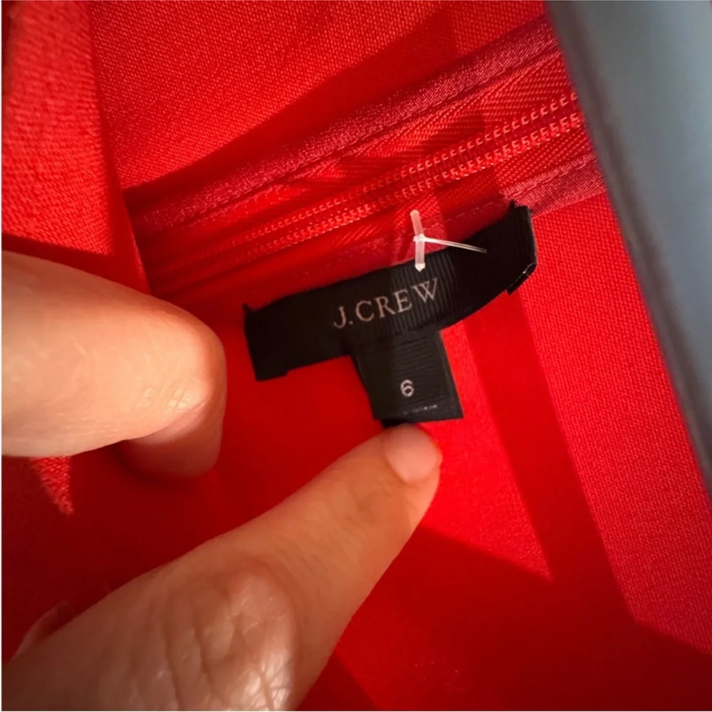 J. Crew Scalloped Sheath dress sz 6 - Picture 5 of 7